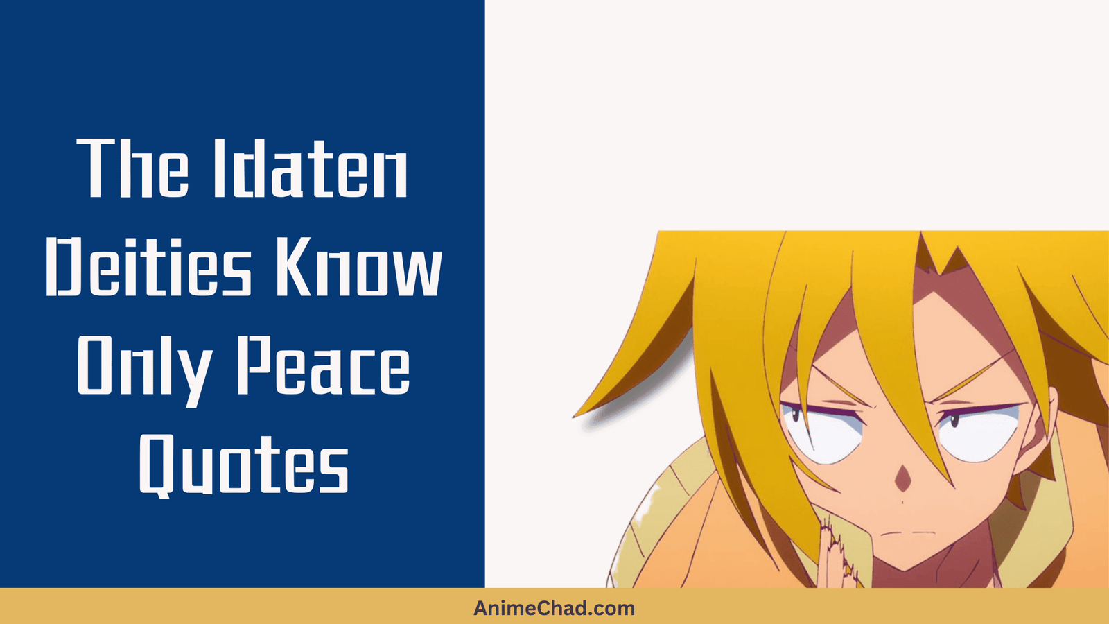 The Idaten Deities Know Only Peace Quotes